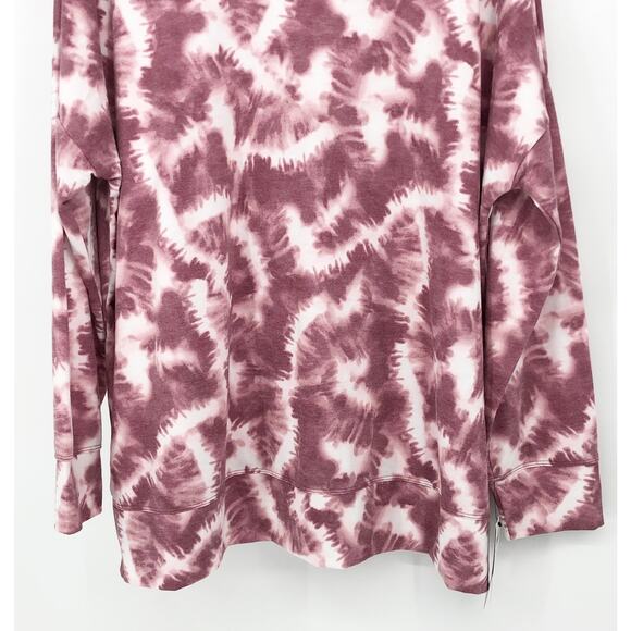 IDEOLOGY Women's Crewneck Top XL Tie Dye Purple Long Sleeve Pullover NWT - Picture 6 of 13